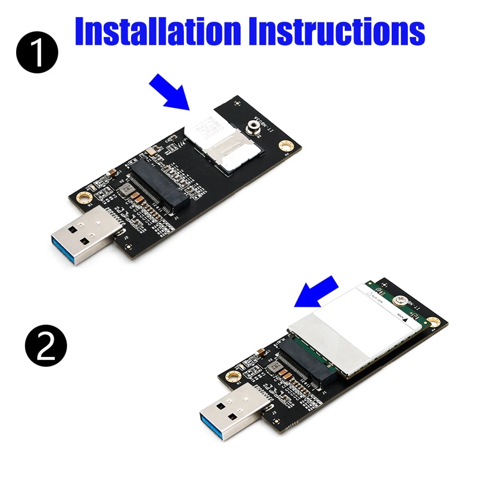 USB3.0 כרטיס הרחבה M. 2 USB מתאם מ. 2 NGFF USB ממיר עם SIM 6Pin חריץ עבור 3G / 4G / 5G WWAN/LTE מודול